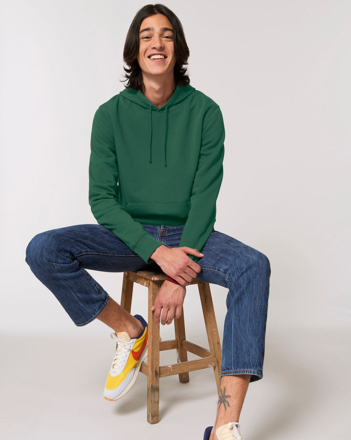 Stanley/Stella Drummer The Essential Unisex Hoodie Sweatshirt (Stsu812) - Bottle Green