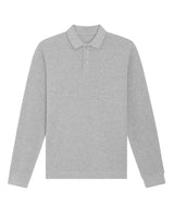 Stanley/Stella Prepster Long Sleeve Unisex Polo (Stpu332) - Heather Grey