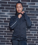 Tombo Women's Hoodie With Reflective Tape