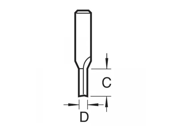 Trend 3/01 x 1/4 TCT Two Flute Cutter 4.0 x 11mm