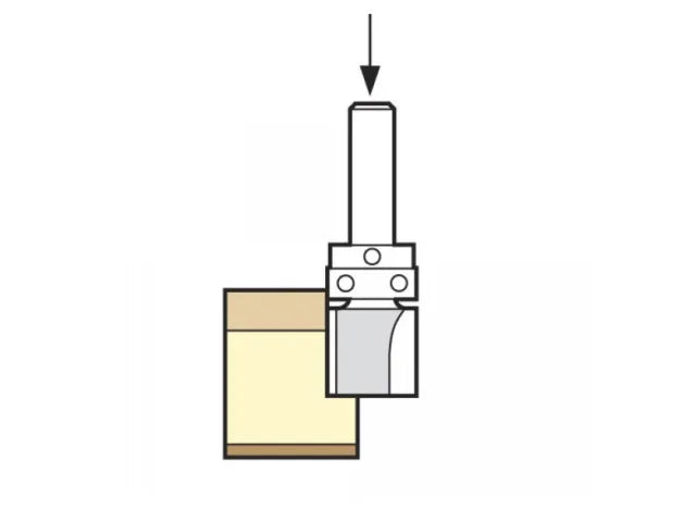 Trend 46/09 x 1/2 TCT 90° Shank Mounted Template Profiler 19.1 x 50mm