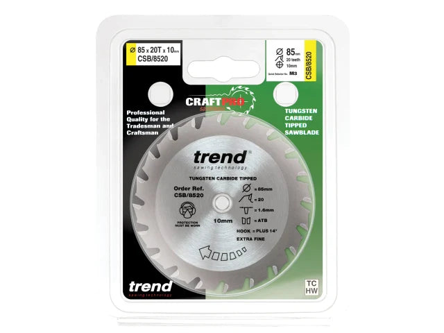 Trend CraftPro Mini Saw Blade 85 x 10mm x 20T
