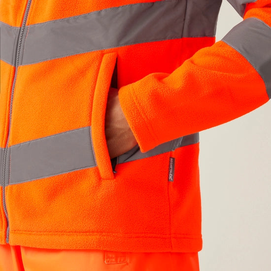 Regatta Professional Men's Anti-Pill Hi-Vis Pro Contract Thor Fleece Class 3