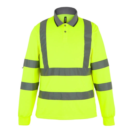 Regatta Professional Hi-Vis Pro Contract Long-Sleeved Polo Shirt Class 3