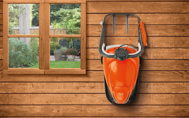 FLYMO EasiGlide 300 – Compact Hover Collect Lawnmower for Small Lawns