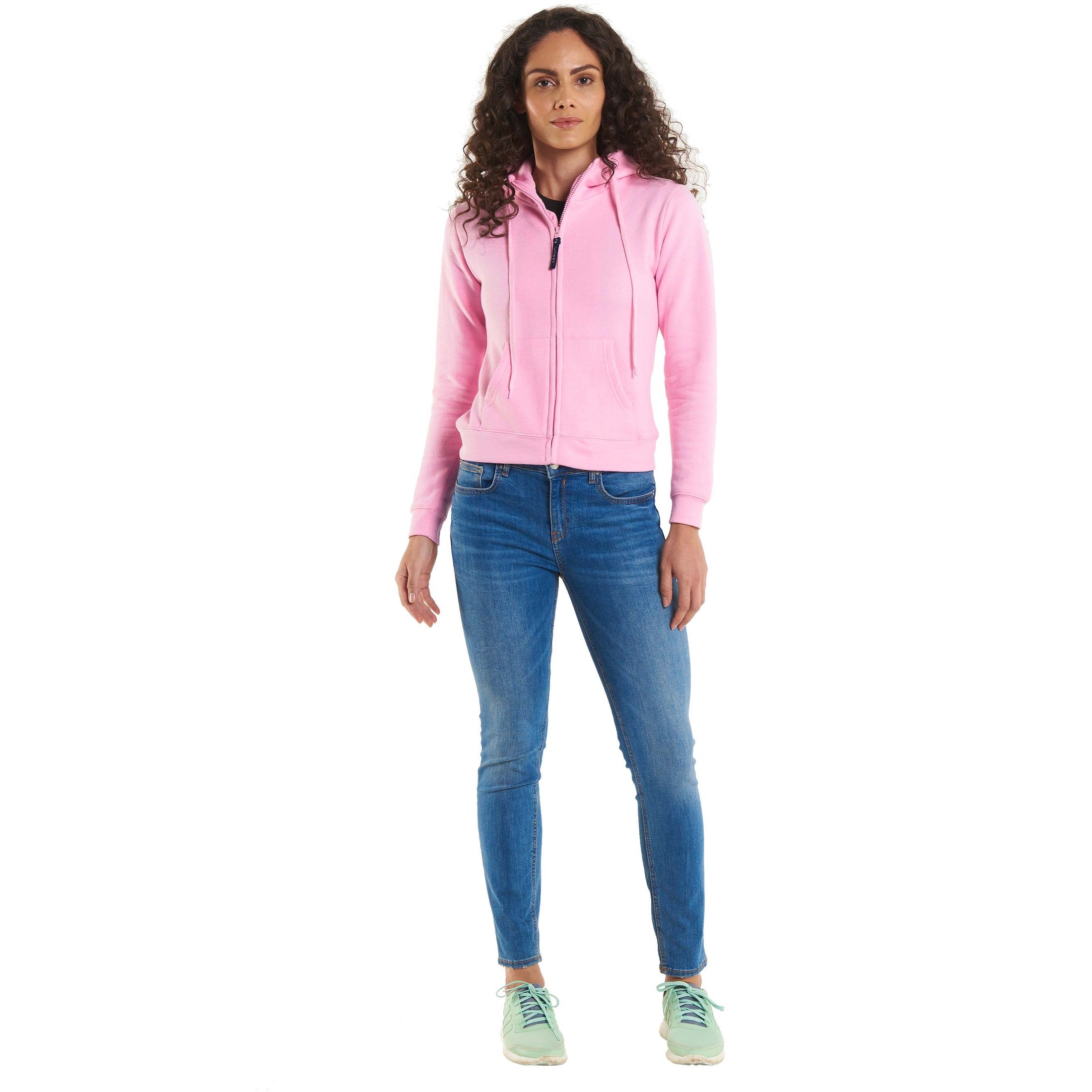 Uneek Ladies Classic Full Zip Hooded Sweatshirt