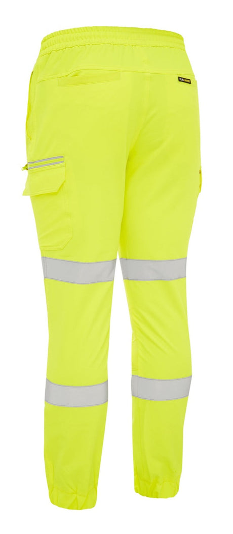 Bisley Taped Hi-Vis Flx & Move 4 Way Stretch Jogger #colour_yellow