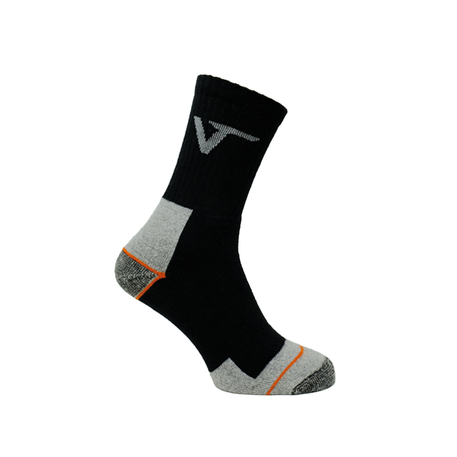 V12 Vital Blk Work Sock Pack 5 X 3 Pairs