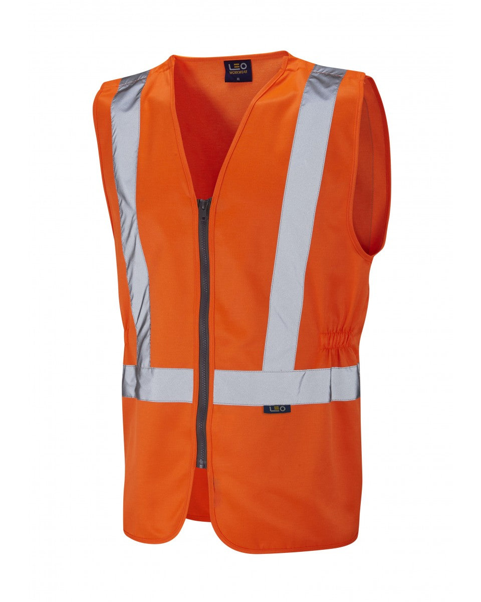 Leo Workwear COPPLESTONE Leo EcoViz PC Railway Plus Waistcoat