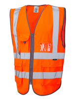 Leo Workwear BARNSTAPLE Leo EcoViz Rail Superior Waistcoat