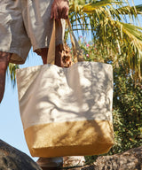 Westford Mill Jute Base Canvas Tote Xl