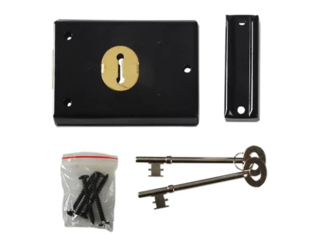 Yale Locks P402 Rim Lock Grey Finish 102 x 76mm Visi