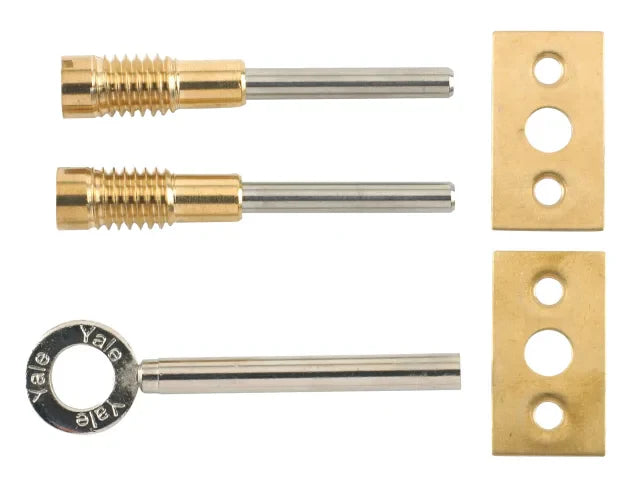 Yale Locks 8013 Dual Screw Window Lock Brass Finish Pack of 2