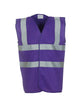 Yoko Hi-Vis 2-Band-And-Braces Waistcoat - Purple