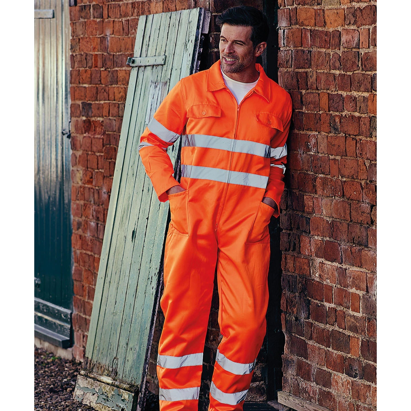 Yoko Hi-Vis Polycotton Coverall