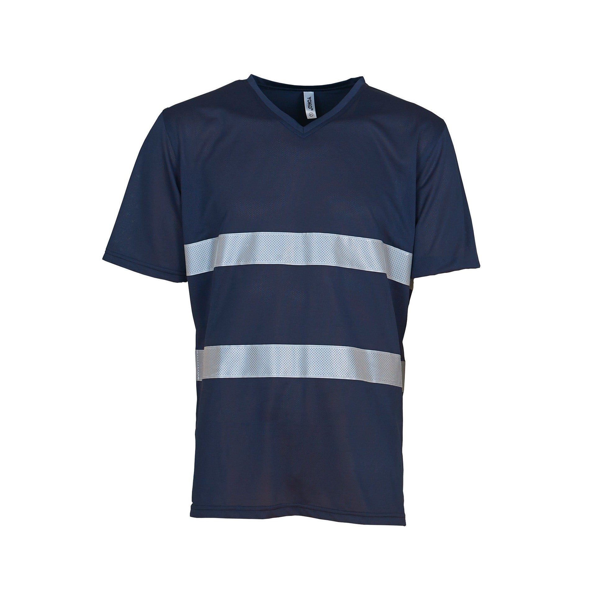 Yoko Hi-Vis Top Cool Super Light V-Neck T-Shirt