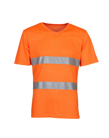 Yoko Hi-Vis Top Cool Super Light V-Neck T-Shirt