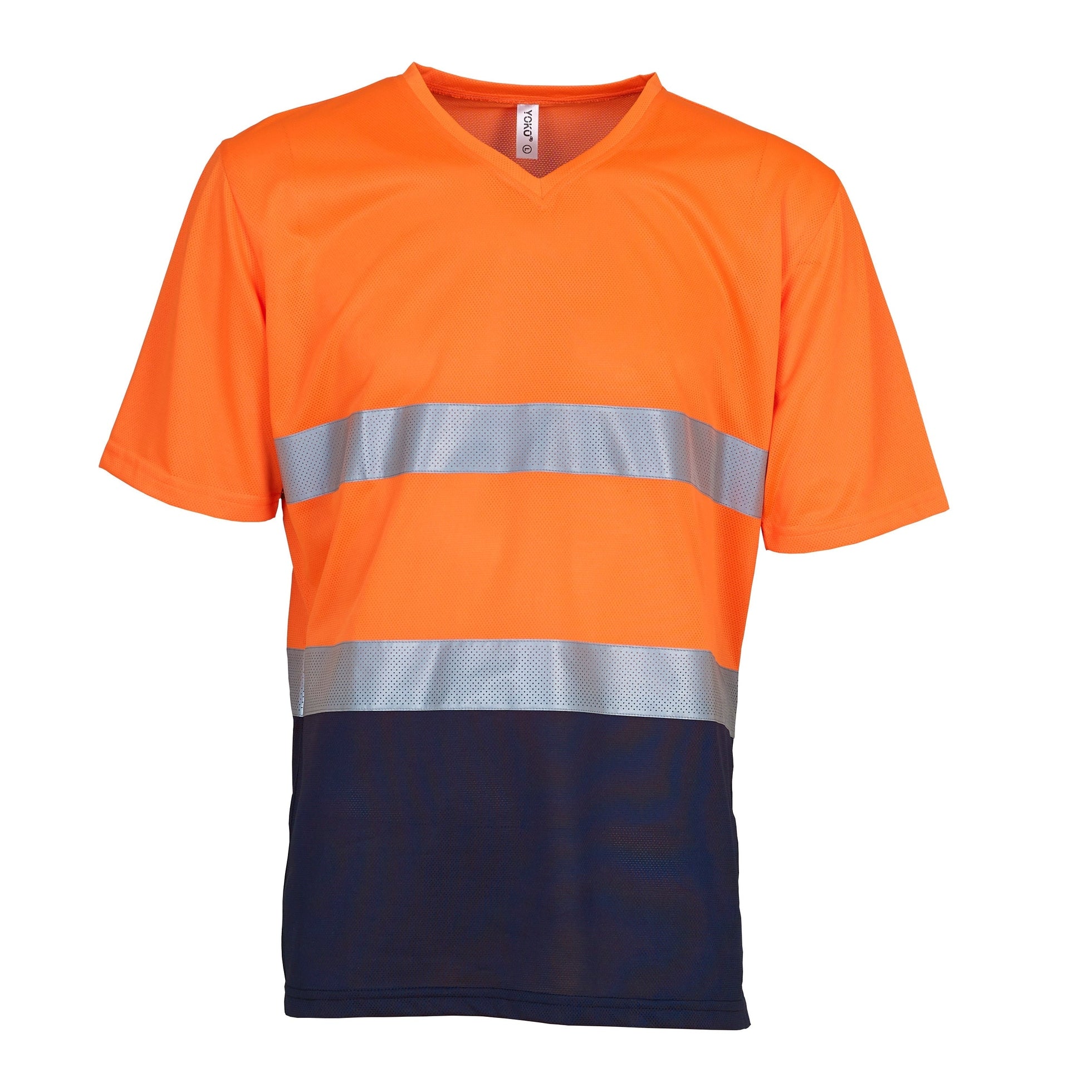 Yoko Hi-Vis Top Cool Super Light V-Neck T-Shirt