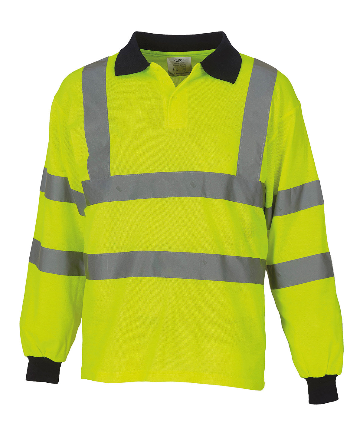 Yoko Hi-Vis Long Sleeve Polo