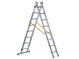 Zarges D-Rung Combination Ladder 3-Part 3 x 8 Rungs