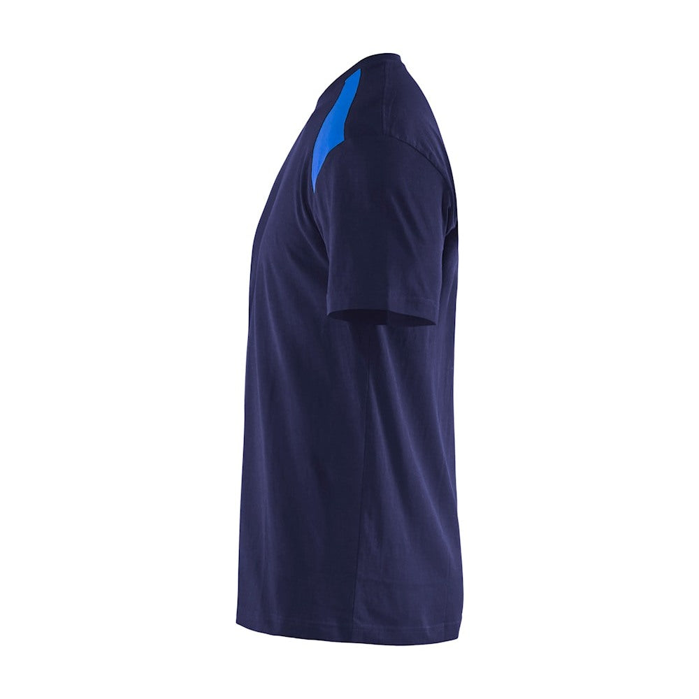 Blaklader T-Shirt 3379 #colour_navy-blue-corn-blue