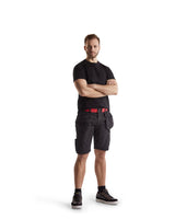 Blaklader Service Shorts with Nailpockets 1494 #colour_black-red