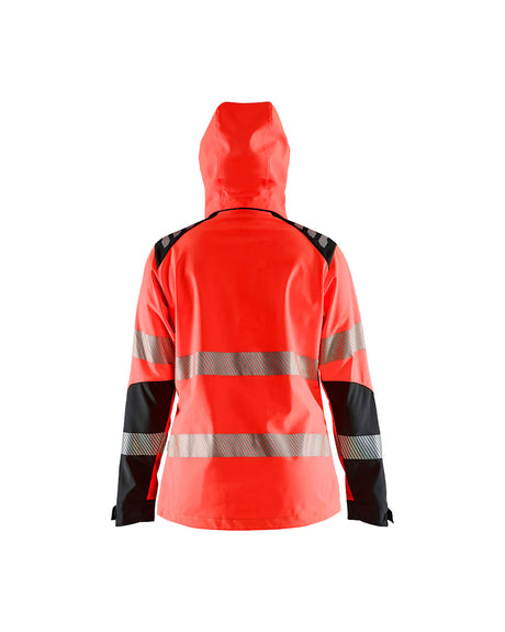 Blaklader Women's Hi-Vis Softshell Jacket 4791 #colour_red-hi-vis-black