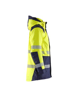 Blaklader Winter Parka Hi-Vis 4457 #colour_hi-vis-yellow-navy-blue