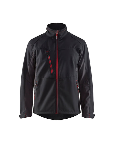 Blaklader Softshell Jacket 4950 #colour_black-red