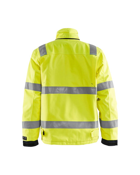 Blaklader Multinorm Winter Jacket 4068 #colour_hi-vis-yellow-navy-blue