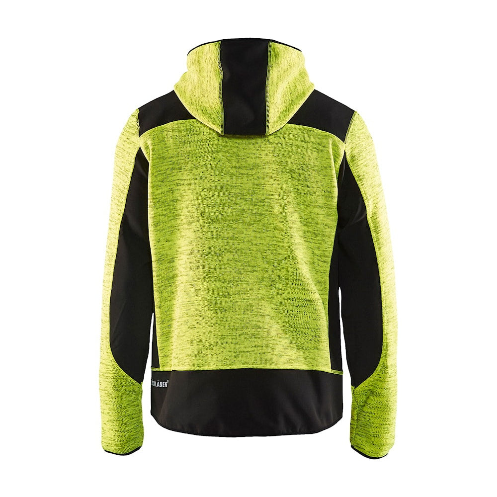 Blaklader Knitted Jacket 4930 #colour_hi-vis-yellow-black