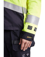 Blaklader Multinorm Inherent Jacket 4089 #colour_hi-vis-yellow-navy-blue