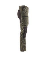 Blaklader Women's Service Trousers Stretch 71591845 #colour_army-green-black