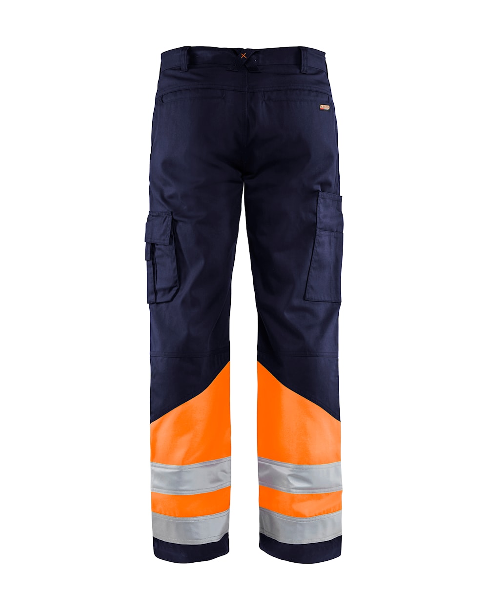 Blaklader Hi-Vis Trousers 1564 - Navy Blue/Hi-Vis Orange