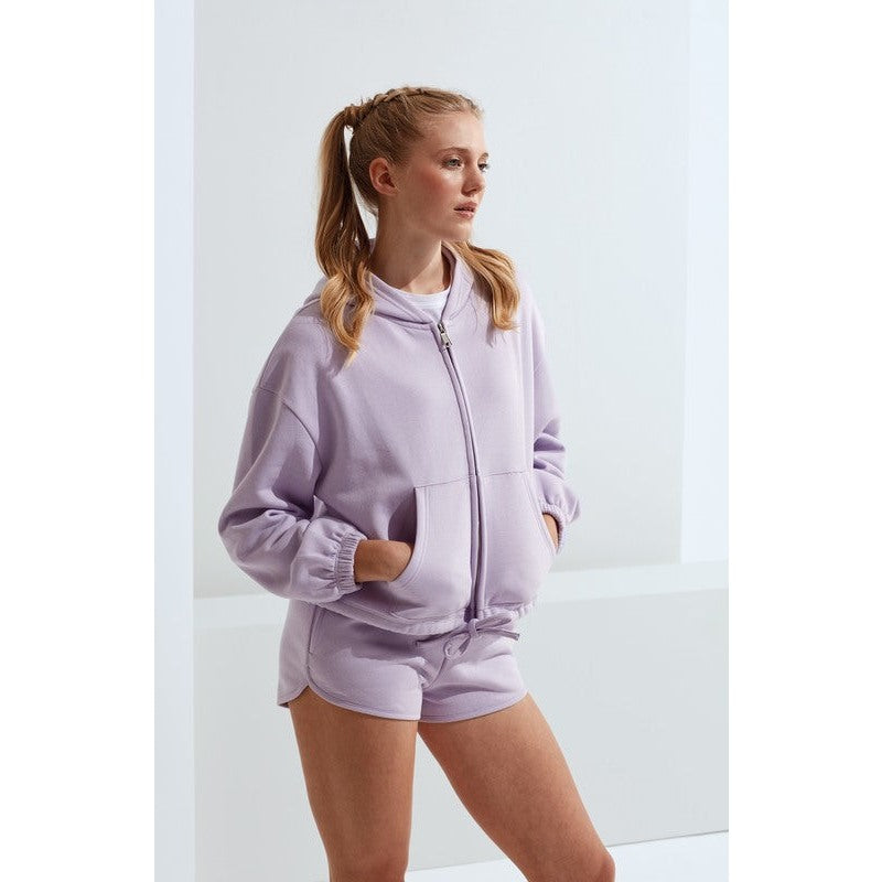 Women's TriDri® Recycled Drawstring Full-Zip Hoodie