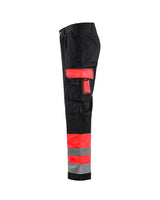 Blaklader Hi-Vis Trousers 1584 - Hi-Vis Red/Black