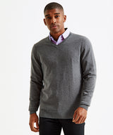 Asquith & Fox Men's Cotton Blend V-Neck Sweater