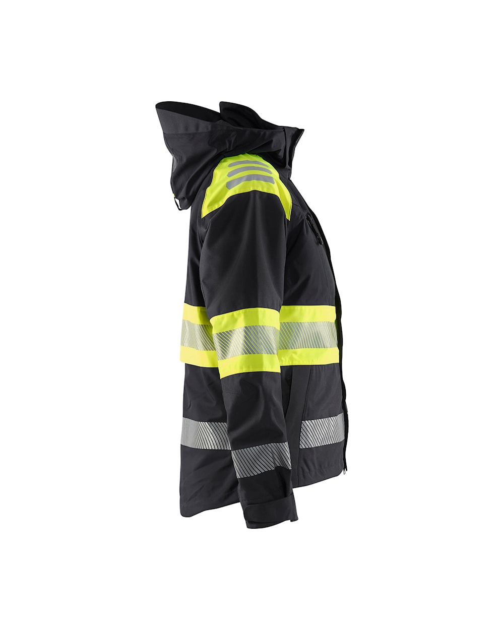 Blaklader Women's Shell Jacket Hi-Vis 4430 #colour_black-hi-vis-yellow