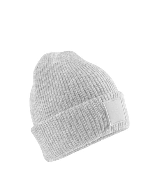 Beechfield B336B Kids Deep Cuffed Tonal Patch Beanie