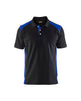 Blaklader Polo Shirt 3324 #colour_black-cornflower-blue