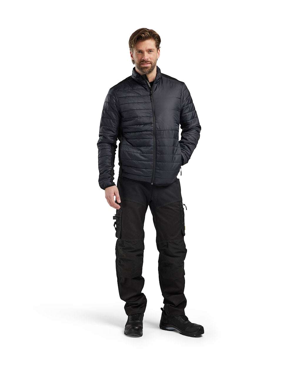 Blaklader Warm-Lined Jacket 4710 #colour_black-dark-grey