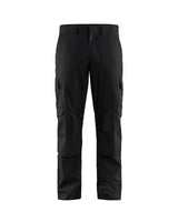 Blaklader Industry Trousers Stretch with Knee Pad Pockets 1448 - Black/Dark grey #colour_black-dark-grey