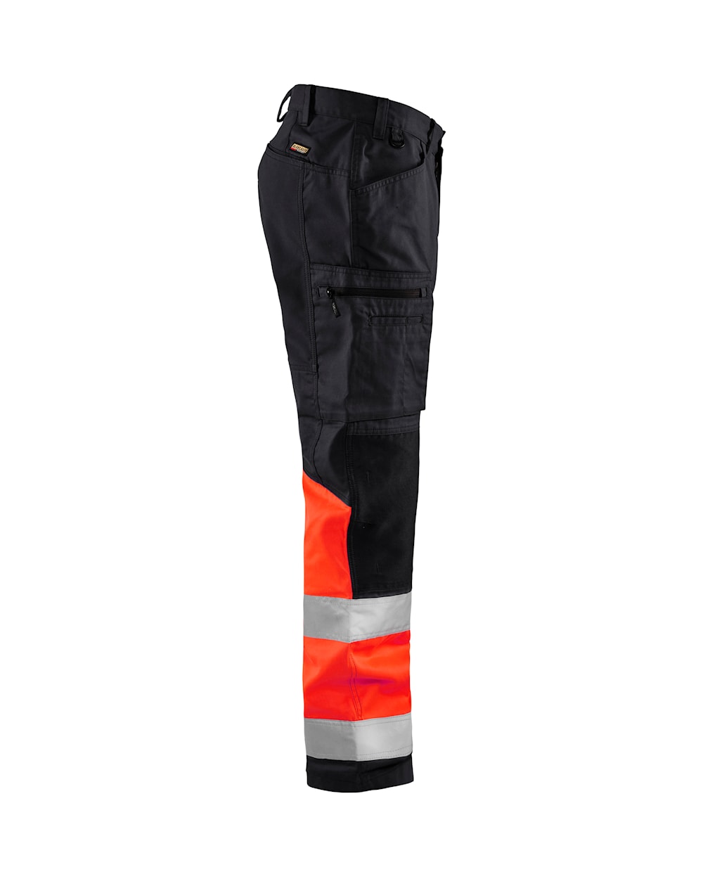 Blaklader Hi-Vis Trousers with Stretch 1551 - Black/Hi-Vis Red