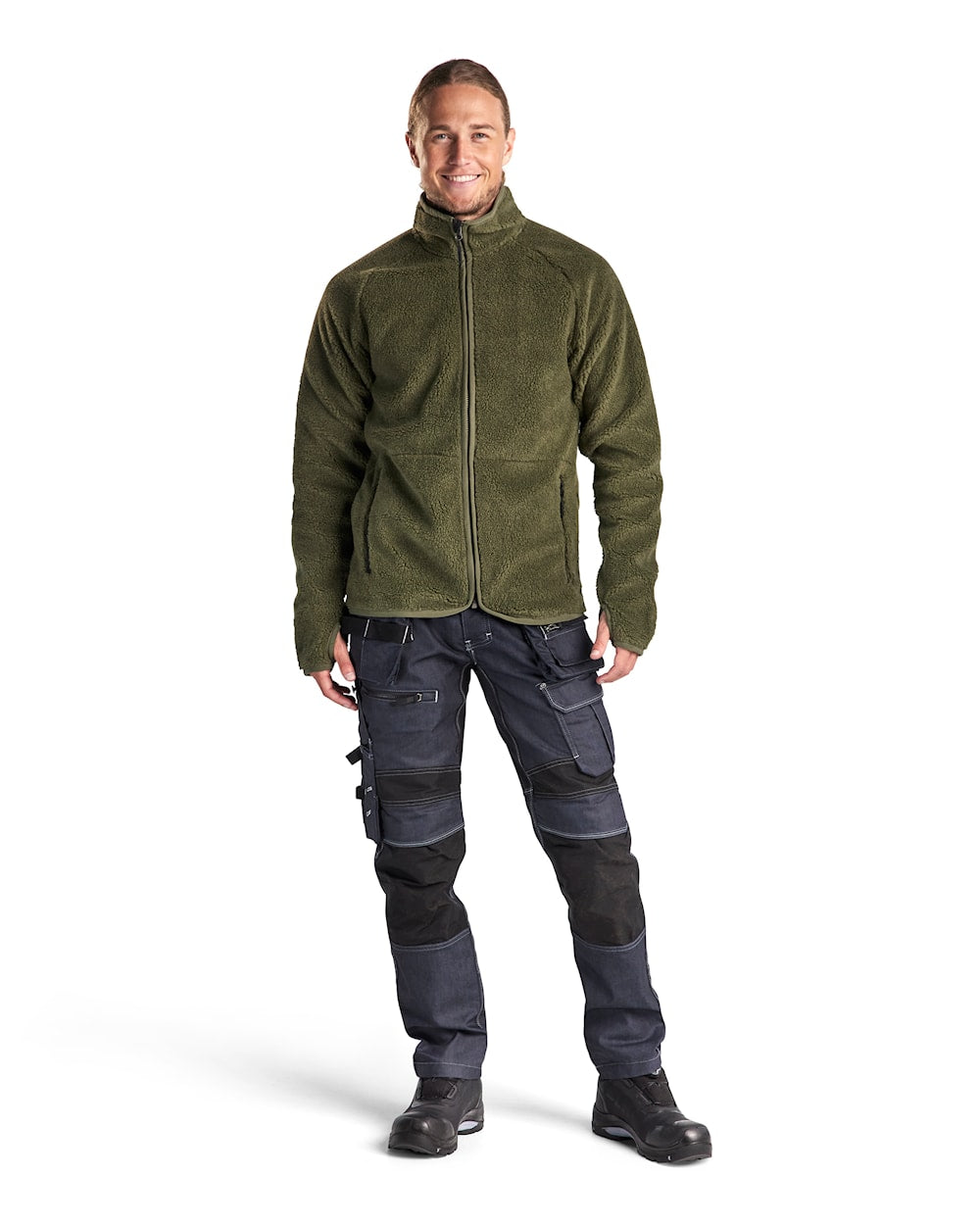 Blaklader Pile Jacket 4729 #colour_autumn-green