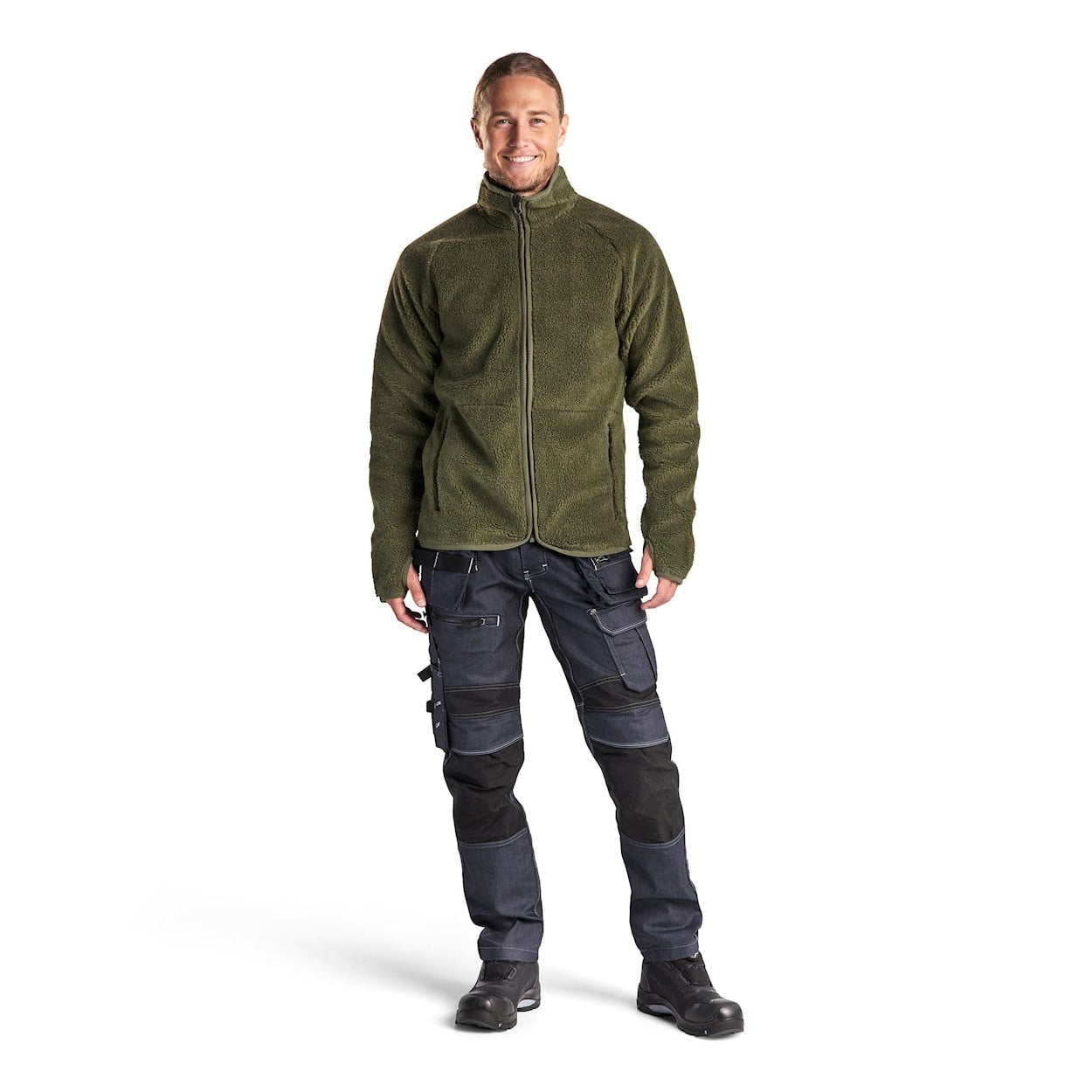 Blaklader Pile Jacket 4729 #colour_autumn-green