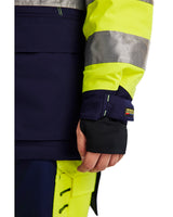 Blaklader Women's Hi-Vis Winter Parka 4472 #colour_hi-vis-yellow-navy-blue