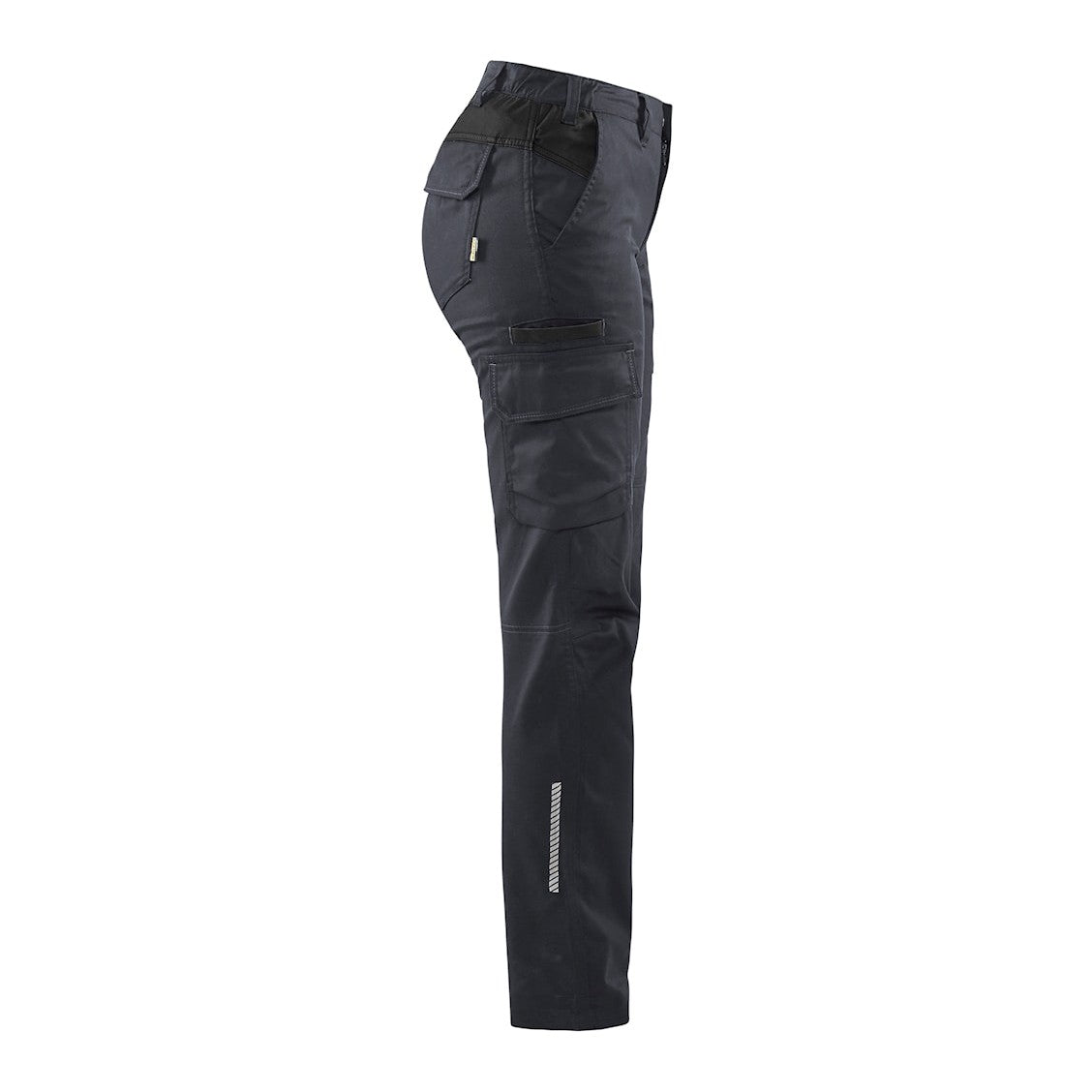 Blaklader Women's Industry Trousers Stretch 7144 #colour_mid-grey-black