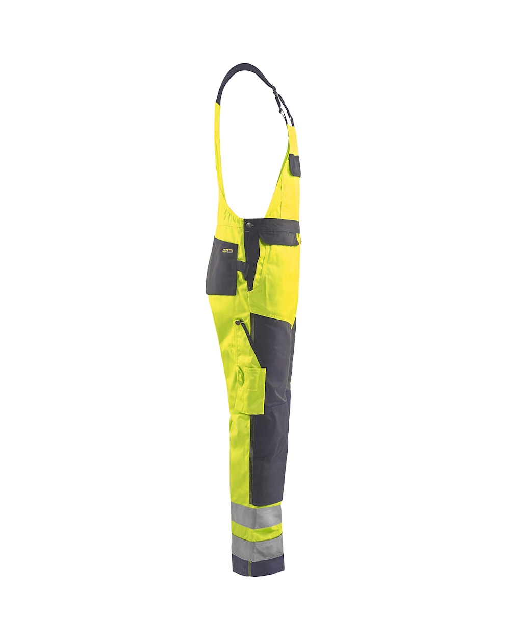 Blaklader Hi-Vis Bib Trousers 2660 - Hi-Vis Yellow/Mid Grey