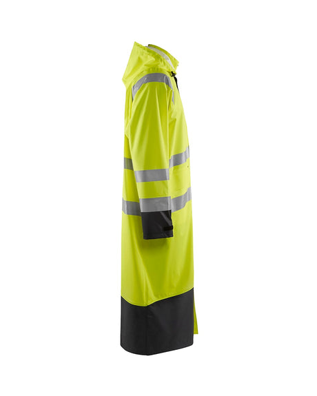 Blaklader Rain Coat Hi-Vis Level 1 4325 #colour_hi-vis-yellow-black