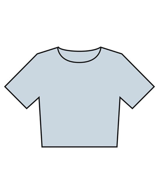 Bella Canvas BE160 Women’s Heavyweight Washed Cropped Tee
